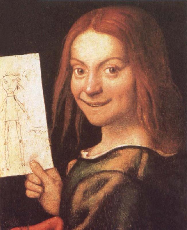 CAROTO, Giovanni Francesco Red-Headed Youth Holding a Drawing Sweden oil painting art